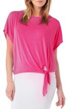 Women's Michael Stars Tie Hem Top, Size - Pink