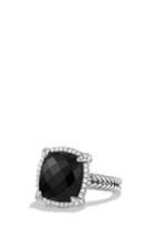 Women's David Yurman 'chatelaine' Large Pave Bezel Ring With Diamonds