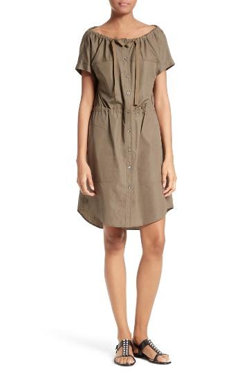 Women's Theory Laela Stretch Cotton Shirtdress