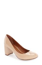 Women's Linea Paolo 'zia' Block Heel Pump M - Beige