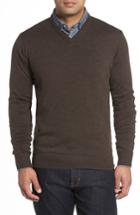 Men's Peter Millar Merino Sweater, Size - Metallic