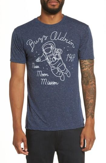 Men's The Rail Buzz Aldrin T-shirt, Size - Blue