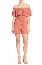 Women's Lush Embroidered Off The Shoulder Romper