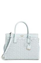 Kate Spade New York Cameron Street - Candace Perforated Leather Satchel - Blue