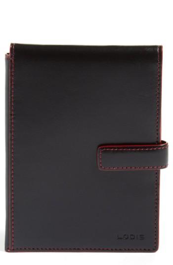 Lodis Audrey Rfid Leather Passport Wallet - Blue
