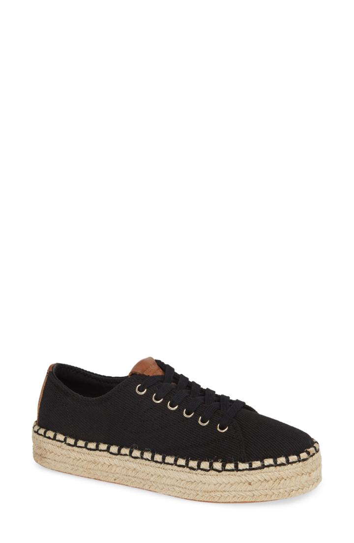 Women's Tretorn Platform Espadrille Sneaker M - Black