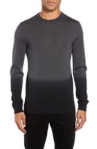 Men's Boss Lapedro Slim Fit Ombre Virgin Wool & Silk Sweater - Black