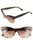 Women's Ted Baker London 55mm Cat Eye Sunglasses - Black/ Tortoise