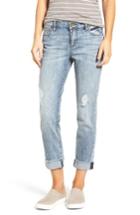 Women's Kut From The Kloth Catherine Distressed Frayed Hem Boyfriend Jeans
