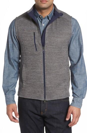 Men's Johnnie-o Tahoe Fleece Vest, Size - Grey