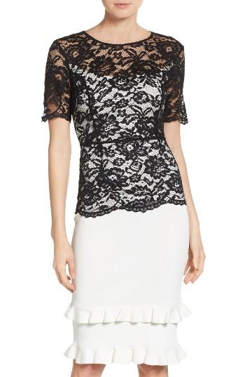 Women's Sachin & Babi Noir Petal Sheath Dress