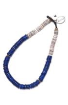 Men's Mikia Lapis Lazuli & Shell Bead Bracelet