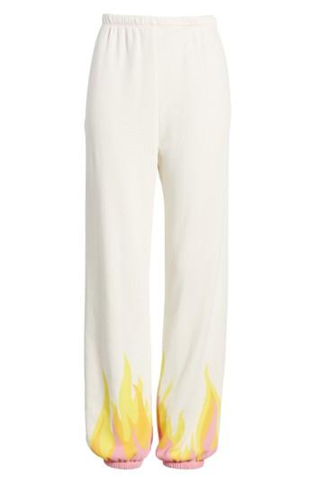 Women's Wildfox Wildfire Easy Sweatpants - Ivory