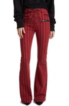 Women's Afrm Claire Lace-up Flare Leg Jeans - Red