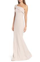Women's Katie May One-shoulder Cutout Crepe Gown - Pink