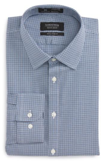 Men's Nordstrom Men's Shop Smartcare(tm) Extra Trim Fit Houndstooth Dress Shirt