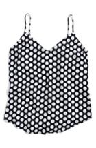 Women's J.crew Dot V-neck Camisole - Black
