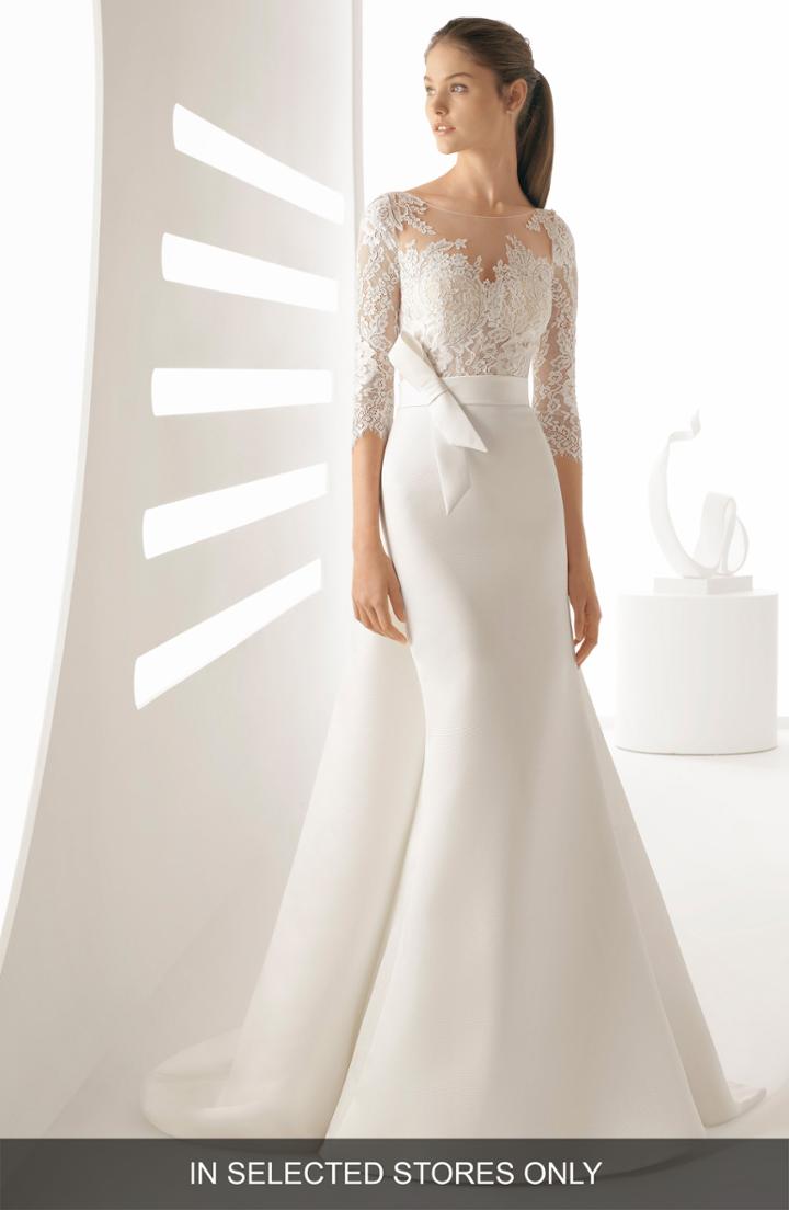 Women's Rosa Clara Arpa Lace & Mikado Mermaid Gown