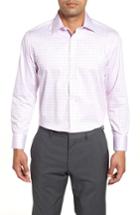 Men's English Laundry Regular Fit Check Dress Shirt .5 - 32/33 - Pink