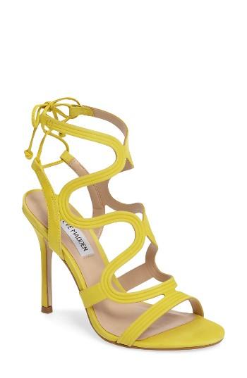 Women's Steve Madden 'ava' Sandal .5 M - Yellow