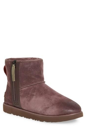 Men's Ugg Mini Zip Waterproof Boot M - Red