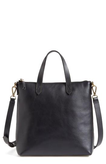 Madewell The Transport Leather Crossbody Bag - Black