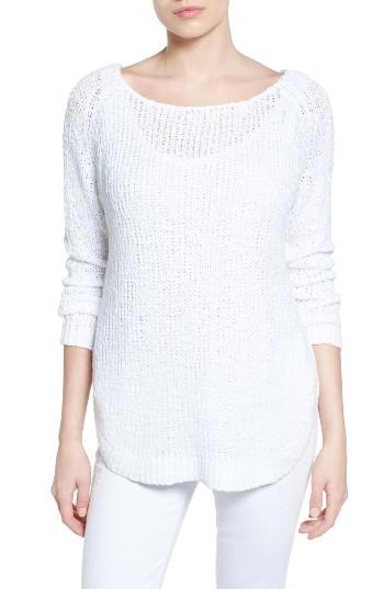 Women's Press Deep V-back Sweater - White