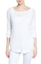 Women's Press Deep V-back Sweater - White