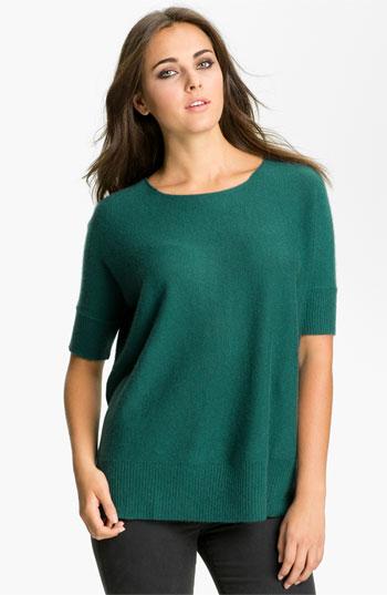 Only Mine Boxy Cashmere Sweater Bottle Green X-large