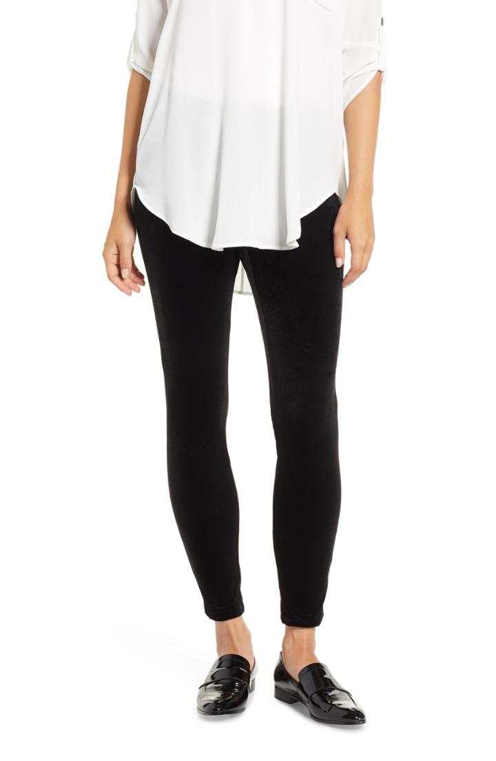Women's Chaus Solid Velvet Leggings