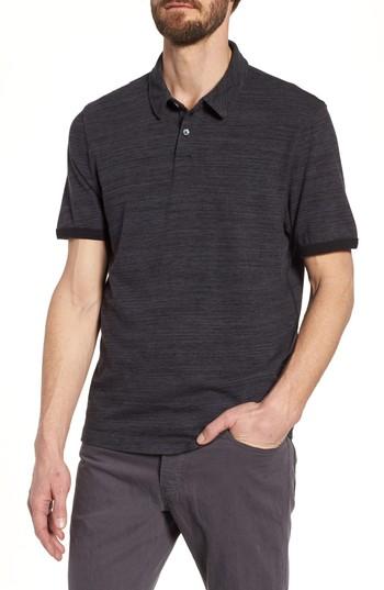 Men's James Perse Regular Fit Top Dyed Polo (xs) - Black
