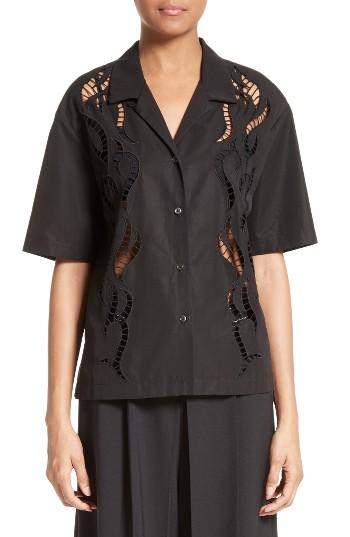 Women's Alexander Wang Embroidered Hawaiian Shirt