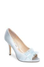 Women's Nina Raizel Ruffle Open Toe Pump .5 M - Blue