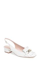 Women's Kate Spade New York Marianna Slingback Pump .5 M - White