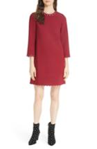 Women's Kate Spade New York Grommet Trim Shift Dress - Red