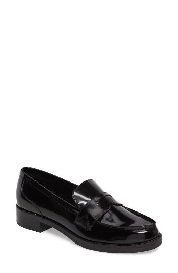 Women's Marc Fisher D Vero Penny Loafer, Size 5.5 M - Black