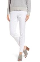 Women's Eileen Fisher Stretch Organic Cotton Denim Skinny Pants, Size - White