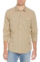 Men's Scotch & Soda Amsterdams Blauw Slim Fit Kitchen Towel Sport Shirt