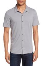 Men's Zachary Prell Knit Short Sleeve Sport Shirt, Size - Blue