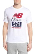 Men's New Balance Athletics Classic 574 Crewneck T-shirt - White