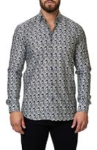 Men's Maceoo Graphic Trim Fit Sport Shirt (m) - Black