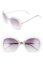 Women's Bp. 55mm Square Wing Sunglasses - White/ Silver