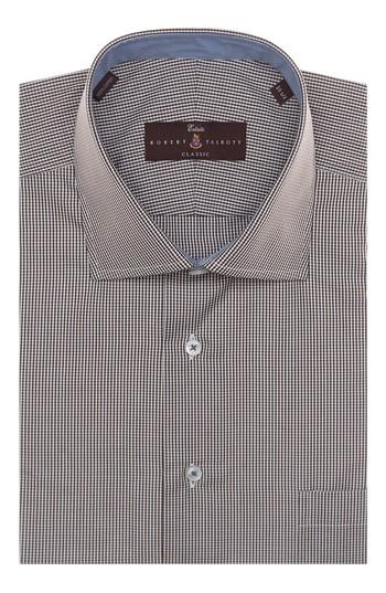 Men's Robert Talbott Tailored Fit Check Dress Shirt - Brown