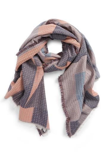 Women's Madewell New Forms Stitched Scarf, Size - Coral