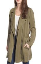 Women's Blanknyc Tencel Trench Coat - Green