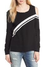 Women's Pam & Gela Cold Shoulder Sweatshirt - Black