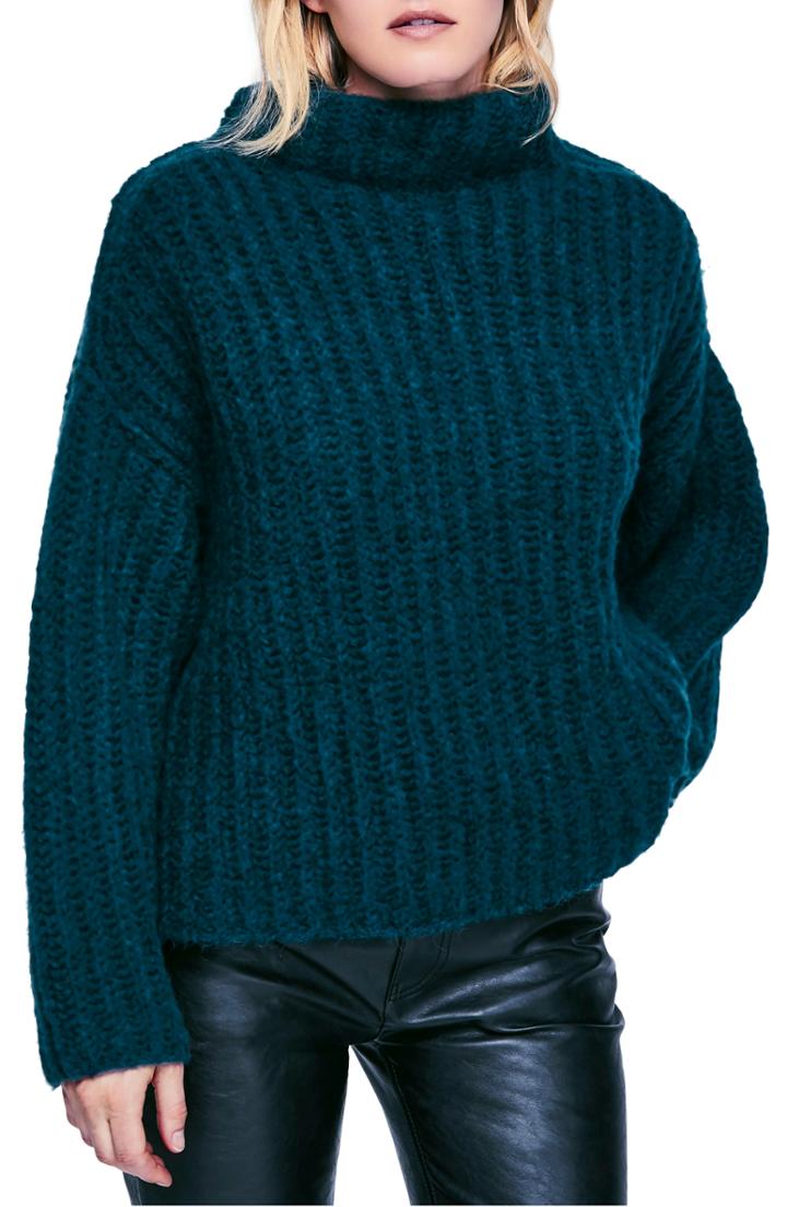 Women's J.crew Crewneck Cashmere Sweater, Size - Blue