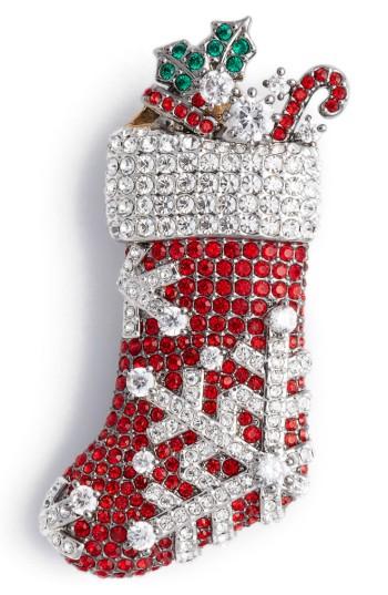 Women's Nadri Jolly Stocking Pin