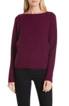 Women's Nordstrom Signature Textured Cashmere Sweater - Purple