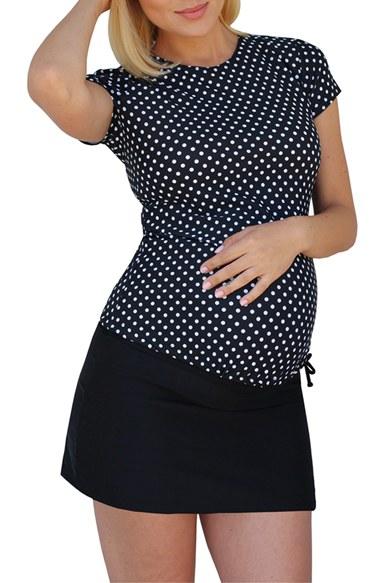 Women's Mermaid Maternity Foldover Maternity Swim Skirt With Attached Boyshorts